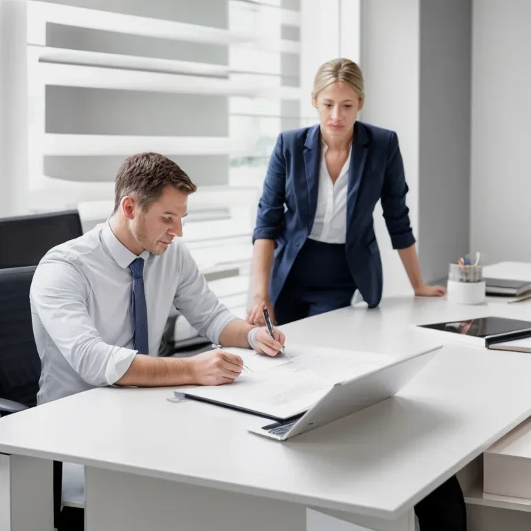 legal counsel explaining contract clauses